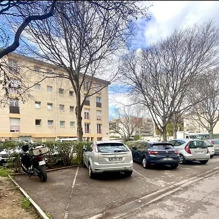 Studio 50M Tram Parking Gratuit 13Min Gare Montpellier Buitenkant foto